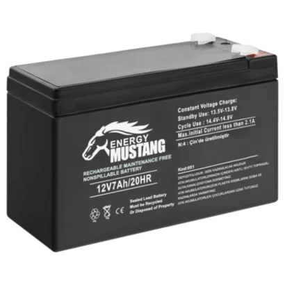 Mustang 12 Volt 7 Amper Kuru Akü