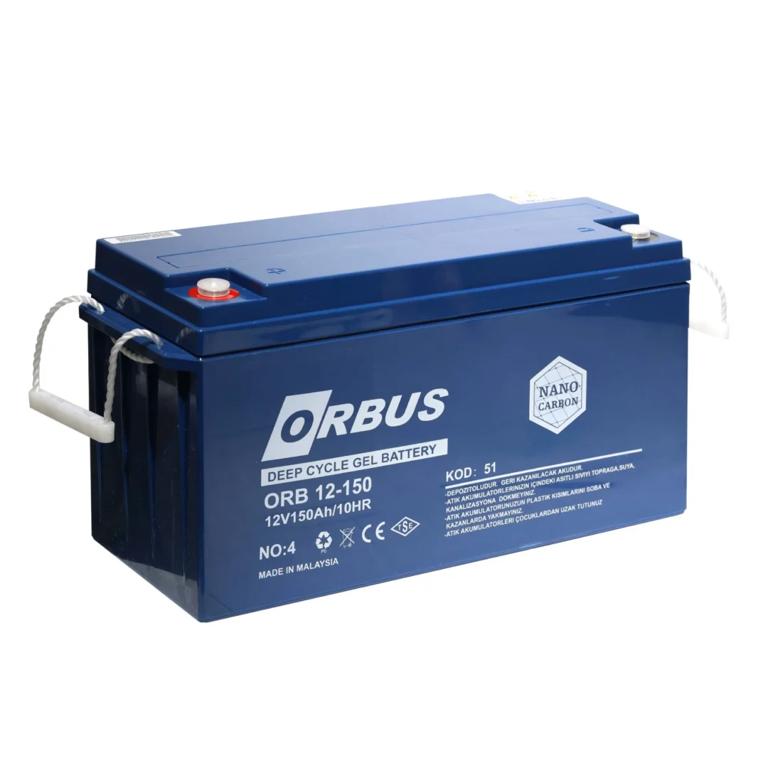 Orbus 12V 150Ah Akü -Derin Deşarjlı