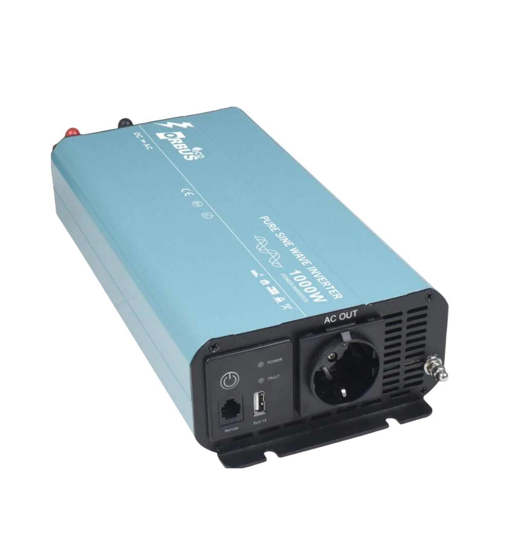 12V 1000W Tam Sinüs İnverter - Orbus Eco OTSE1000W