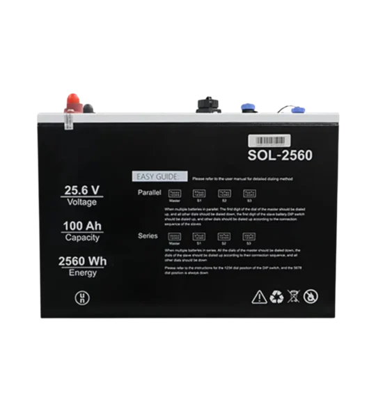 25.6V 100AH LİTYUM AKÜ - SOLİNVED SOL-2560