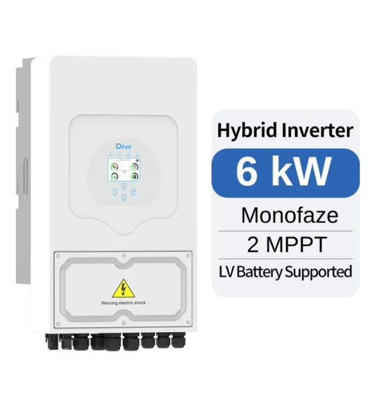 Deye 6KW Monofaze Hibrit İnverter - SUN-6K-SG03LP1-EU