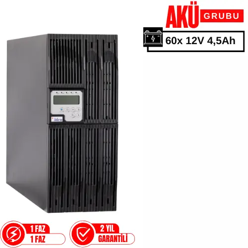 İnform Dsp Multipower 6 kVA Online UPS - 20x 12V 4,5Ah Akülü