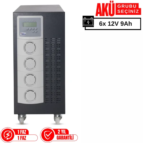 İnform Flexipower 3kVA Online UPS 6x 12V 9Ah Akü