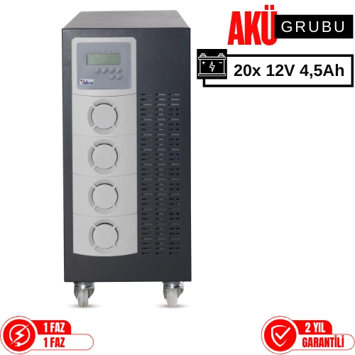 İnform Flexipower 6 kVA Online UPS 20x 12V 4,5Ah Akü