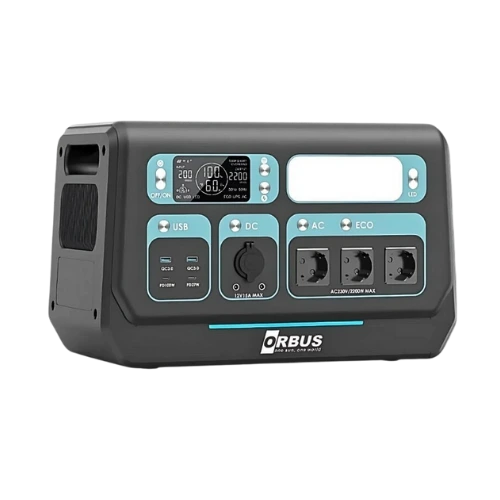 Orbus Taşınabilir Güç Kaynağı 2200W Power Station – Acil Durum Güç Kaynağı